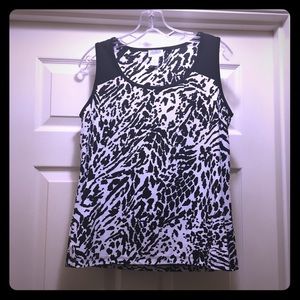 Chico’s zebra print tank (1)